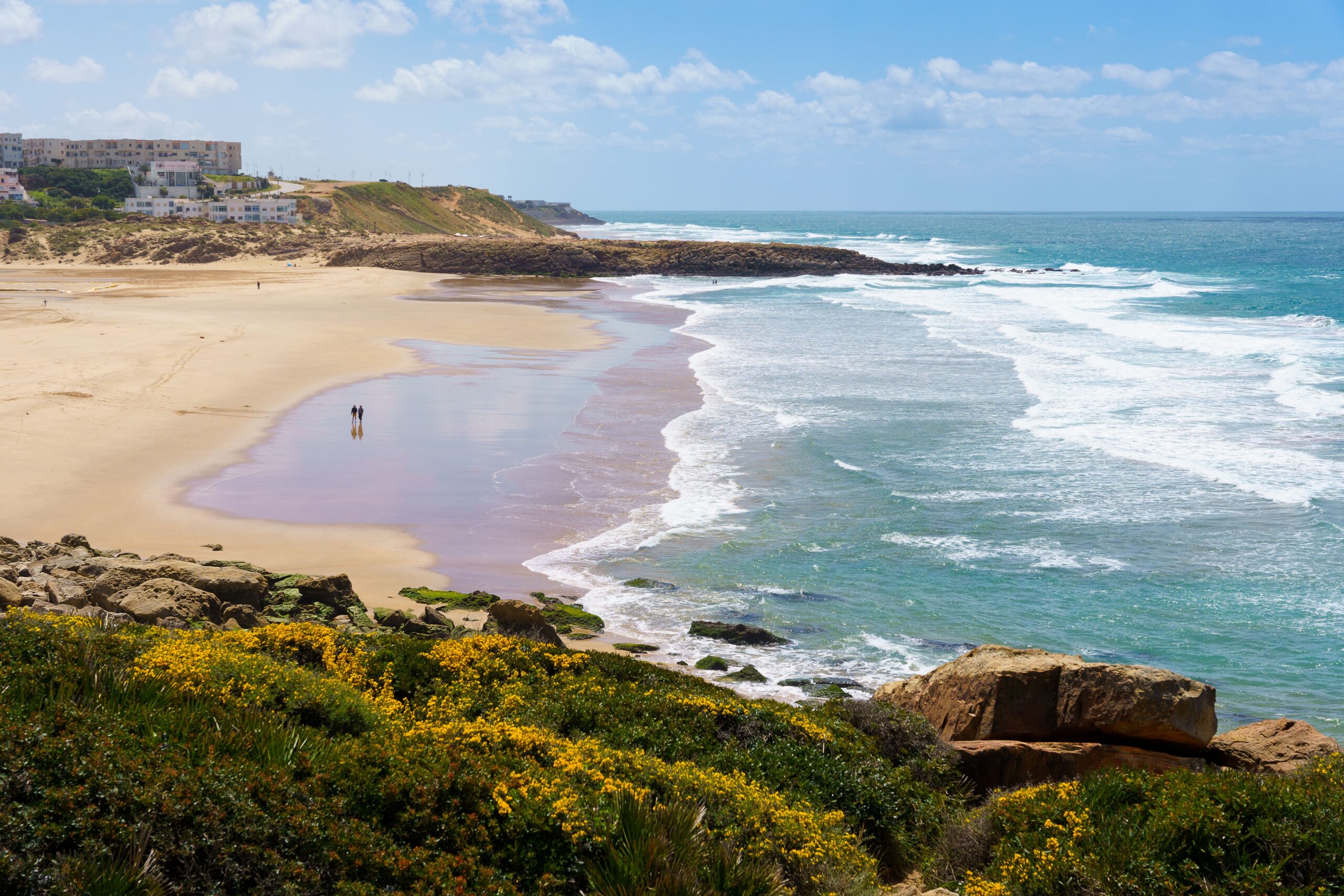 Plages de Tanger au nord du Maroc